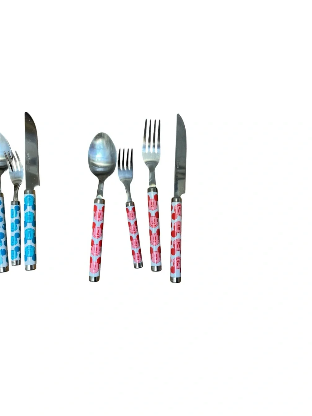 Disney Parks Mickey Mouse Flatware Lot Colorful Silverware Utensils 15 Pc